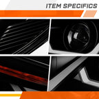 LED DRL Projector Headlight for Ford Focus (2015–2018) Smoked Lens