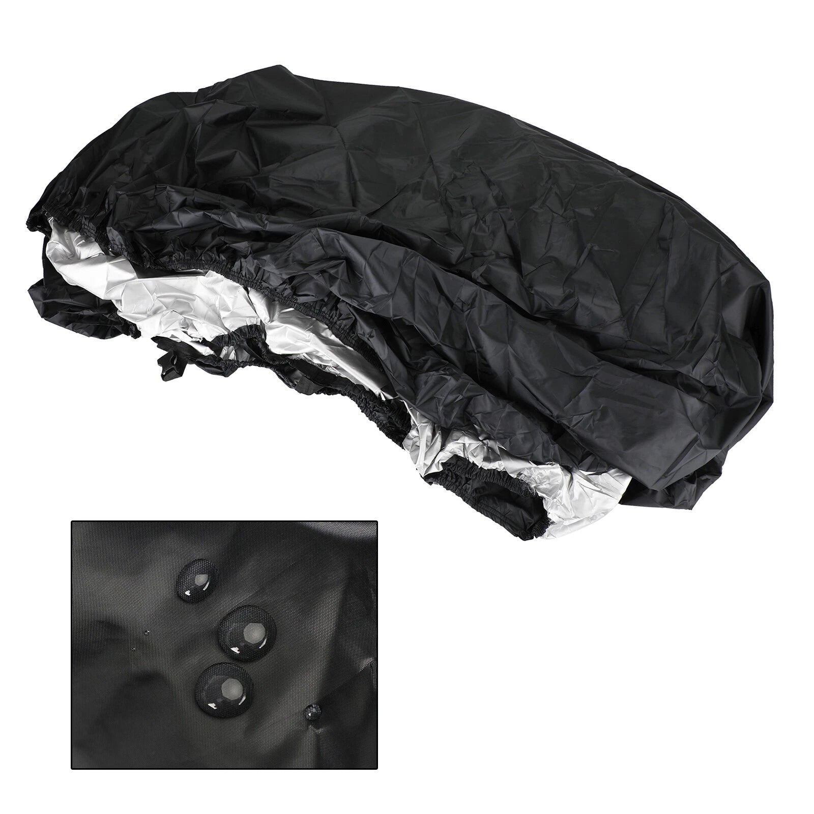 Universal Waterproof Boat Cover 14-16Ft Black for Fishing Boat (T9)
