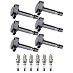 6X Ignition Coils + 6X Spark Plugs for Honda Odyssey 1999–2007 UF242