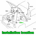 Hood Support Rod Grommet for Nissan Rubber Replacement