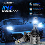 2X NOVSIGHT 9012 HIR2 LED Headlight Bulbs for Dodge Fiat 500 GMC