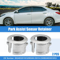 2 x Parking Sensor Retainer Holders for Lexus ES350 (2007) Durable Silver Tone