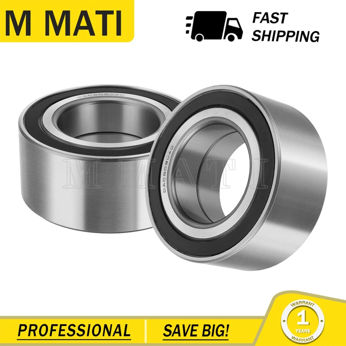2 Front Rear Wheel Bearings for Arctic Cat Textron Wildcat XX (2018–2023) 2402-412