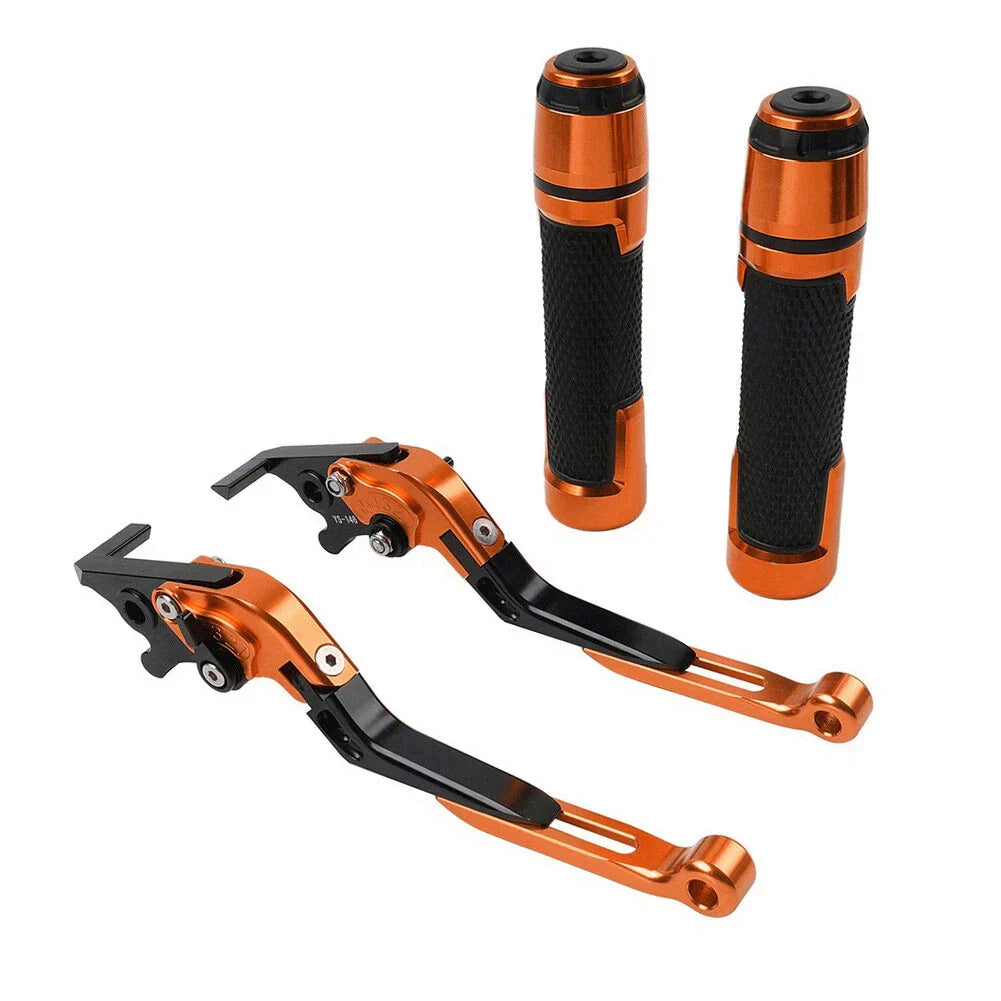 Orange Extendable Brake Clutch Levers Grip Set for Honda ADV150 (2019-2020)