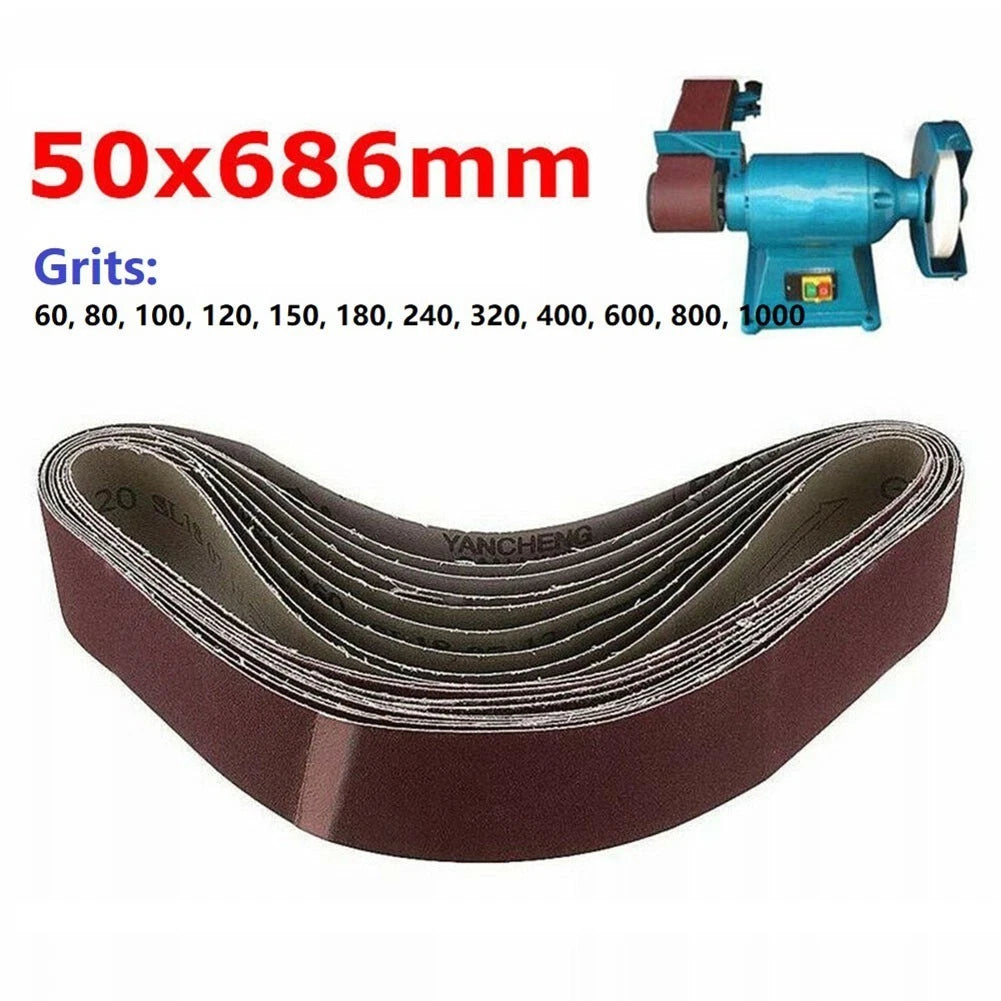 Sanding Belt 686x50mm for Wood Soft Metal Polishing (1 Piece)