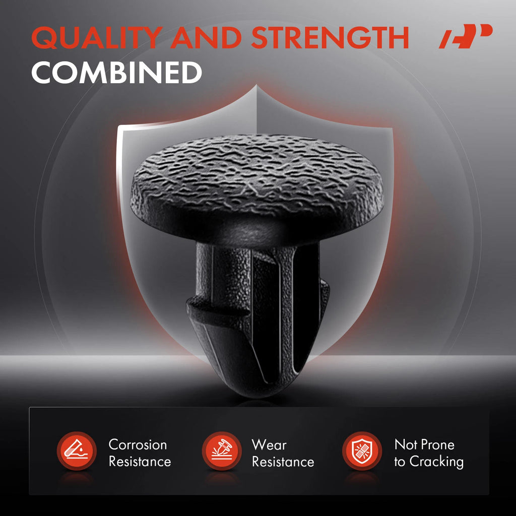 50x 6mm Nylon Weatherstrip Retainer Clip for Honda Civic Accord