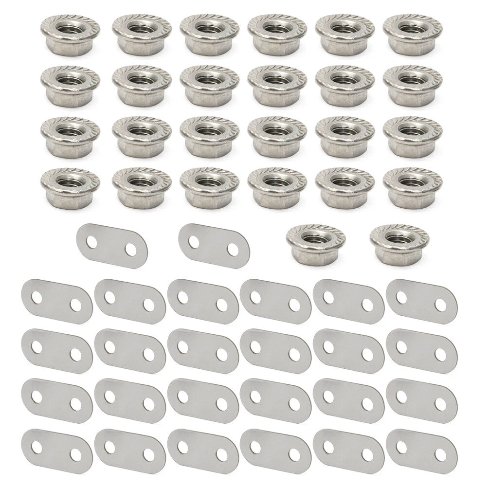 Set of 2 Steel Battery Bus Bars & Nuts for Toyota Prius (2004–2015)