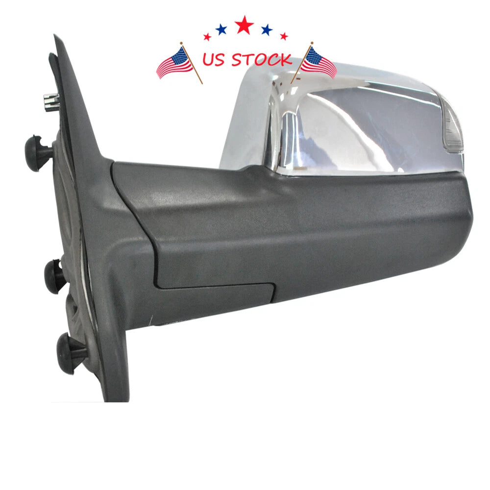 Pair Chrome Power Heated Towing Mirrors for Ram 1500 (2009-2015)