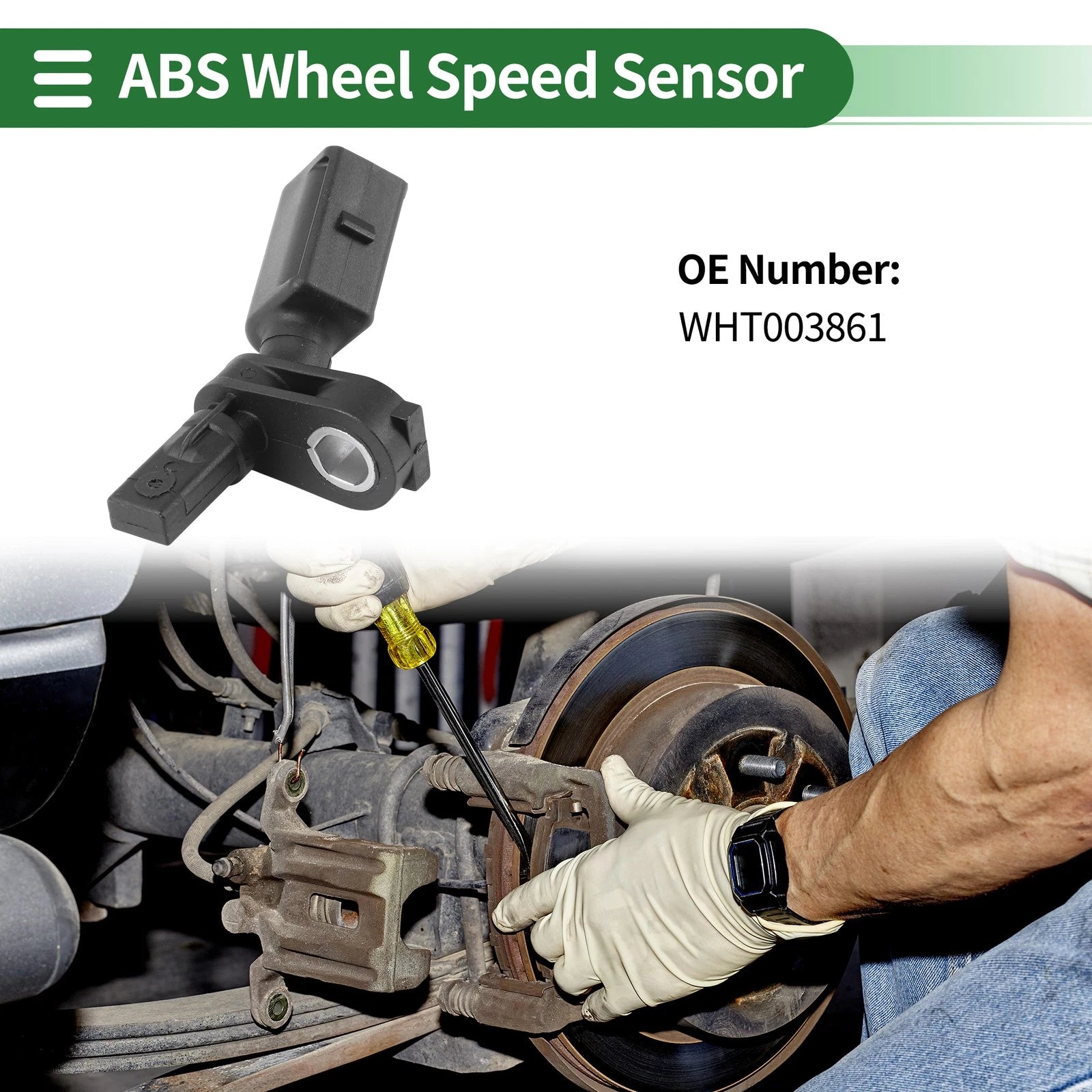 ABS Wheel Speed Sensor for Audi A1 A3 TT Q3 (No.WHT003861/WHT003861A)