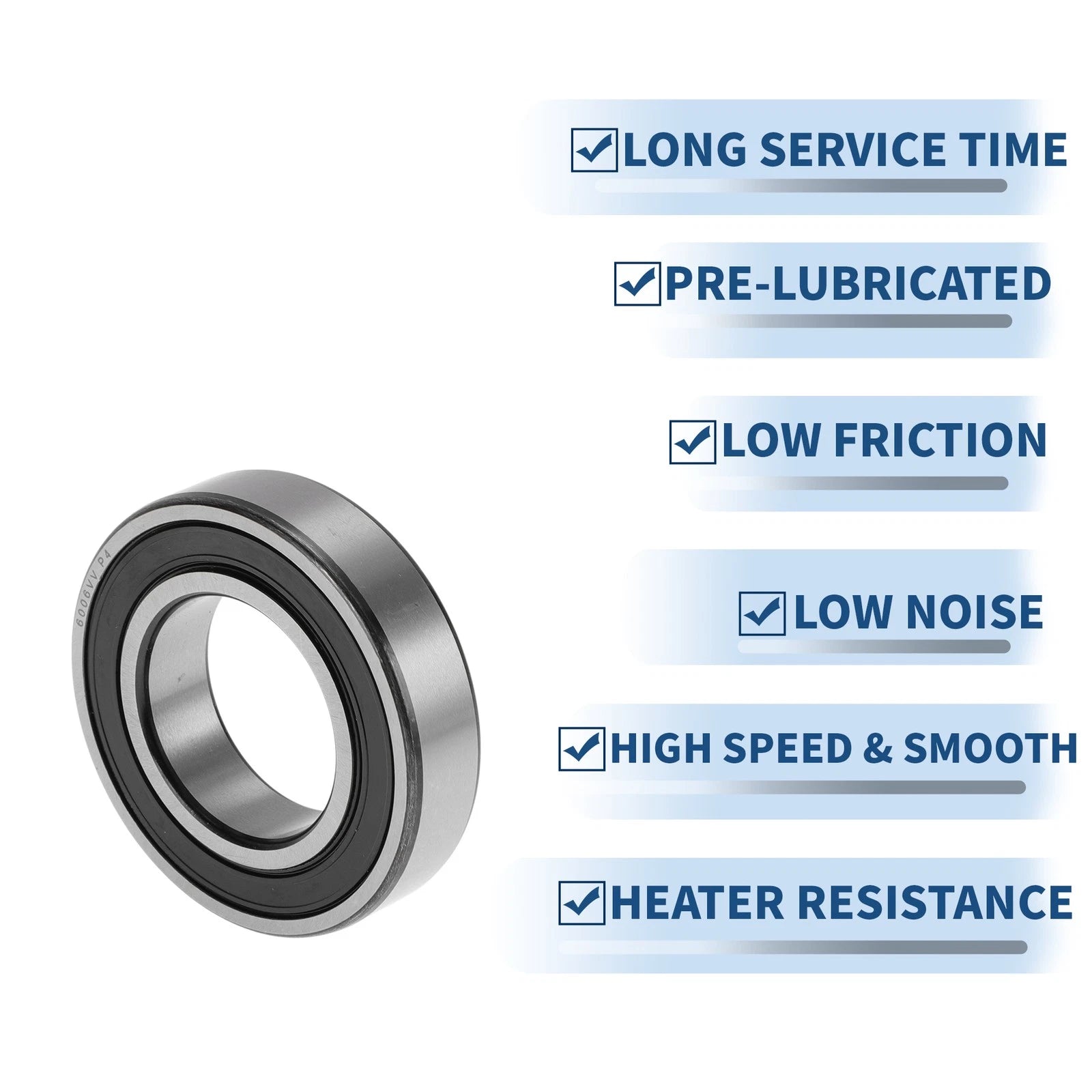 Deep Groove Ball Bearing 6006VV for Various Models (30x55x13mm)