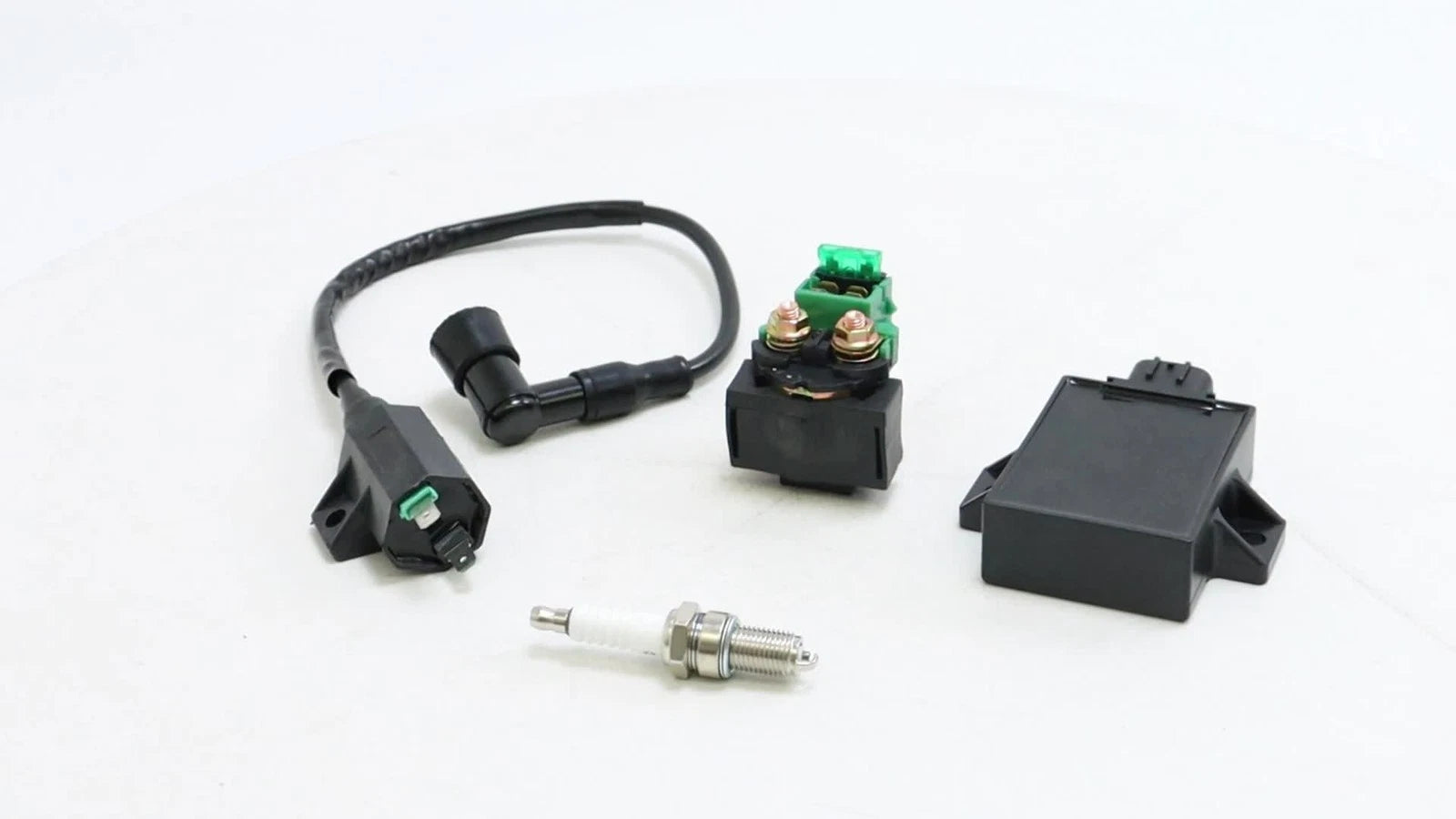 CDI Ignition Coil Spark Plug Solenoid Relay for Kawasaki Bayou 220 (1996–2002)