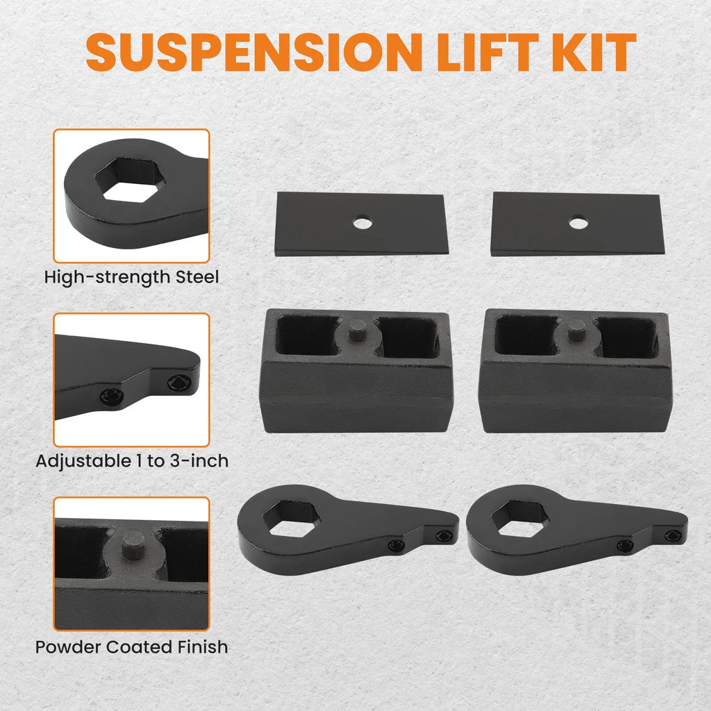 3" Front 3" Rear Lift Kit for Chevy Silverado GMC Sierra 1500 4WD (1999–2006)