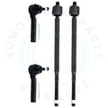 Set of 4 Tie Rod Ends for Chrysler Dodge Volkswagen 