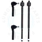 Set of 4 Tie Rod Ends for Chrysler Dodge Volkswagen 