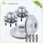 Front Drilled Brake Rotors & Ceramic Pads for Dodge Durango (2000–2002)
