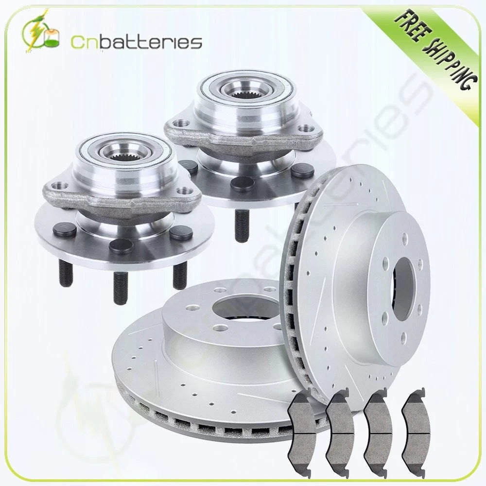 Front Drilled Brake Rotors & Ceramic Pads for Dodge Durango (2000–2002)