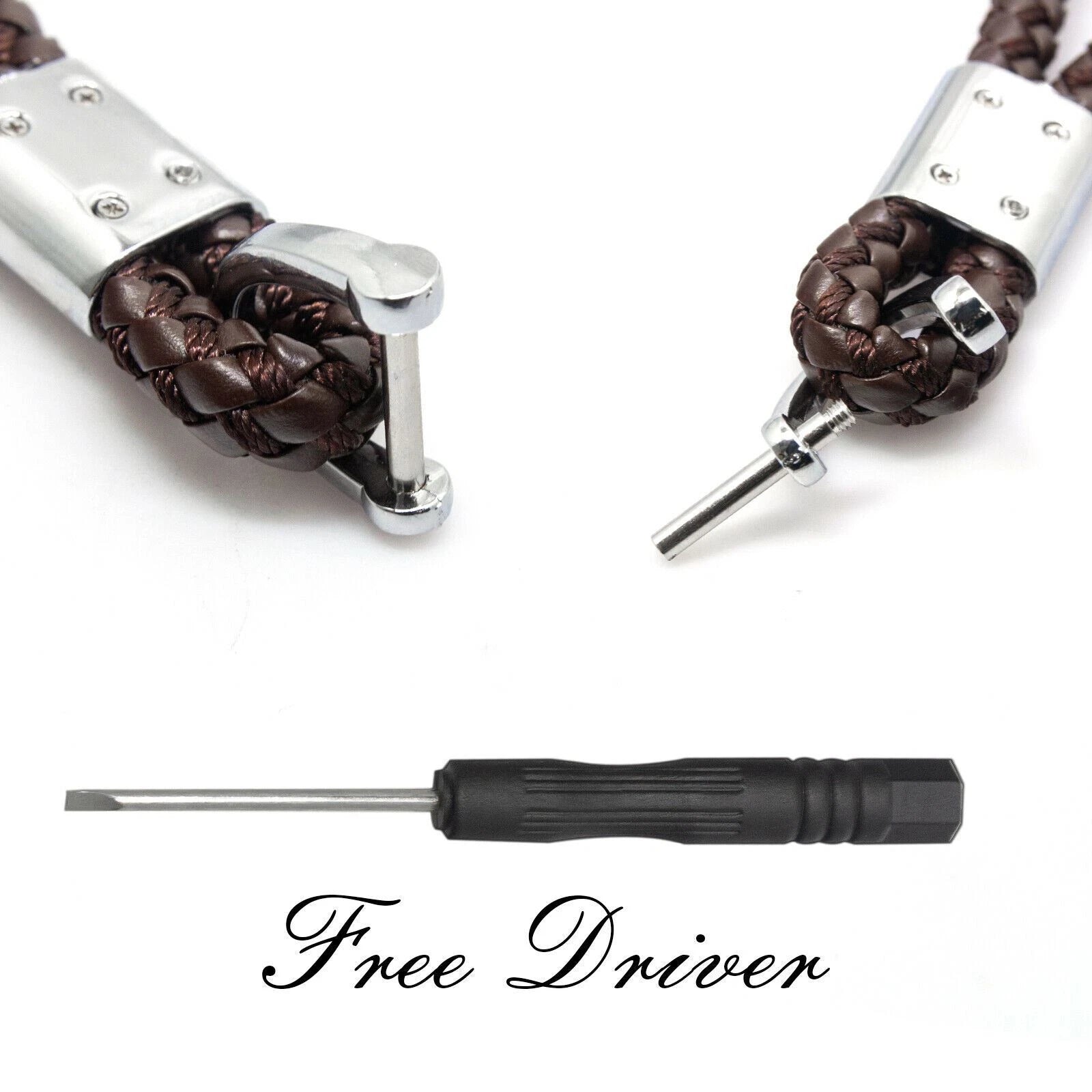 Leather Braided Keychain for Auto Home Key Ring Holder Men (2010-2020)