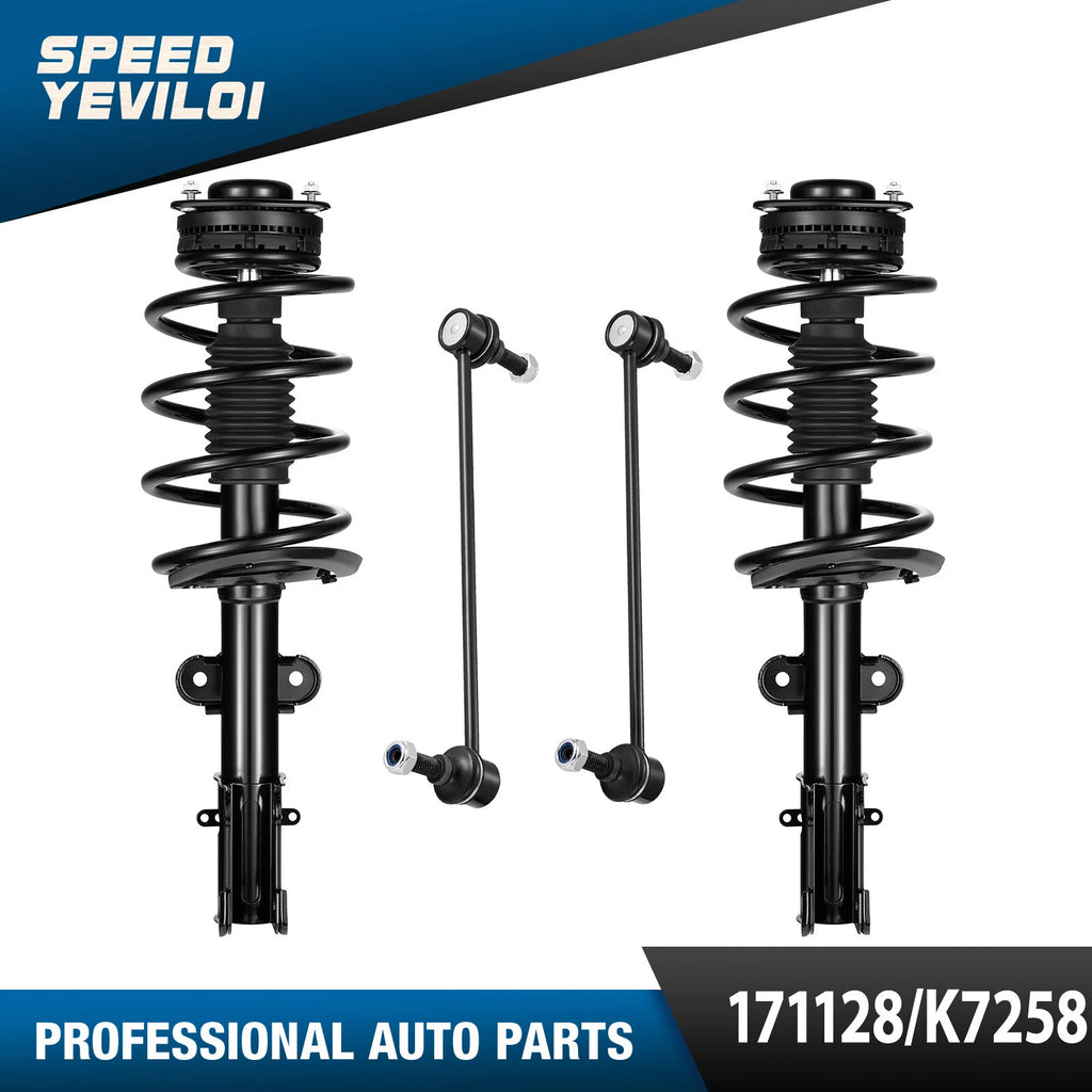 Front Struts & Coil Spring Sway Bar Links for Dodge Grand Caravan (2008–2020)