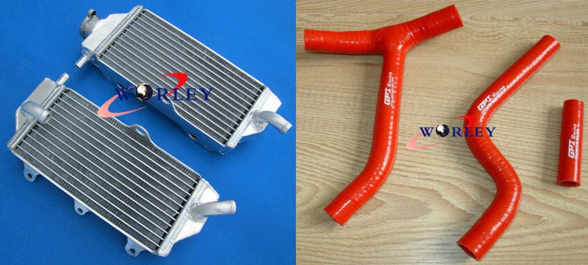 Aluminum Alloy Radiator + Silicone Hose for Yamaha YZ250F YZF250 (2010-2013)