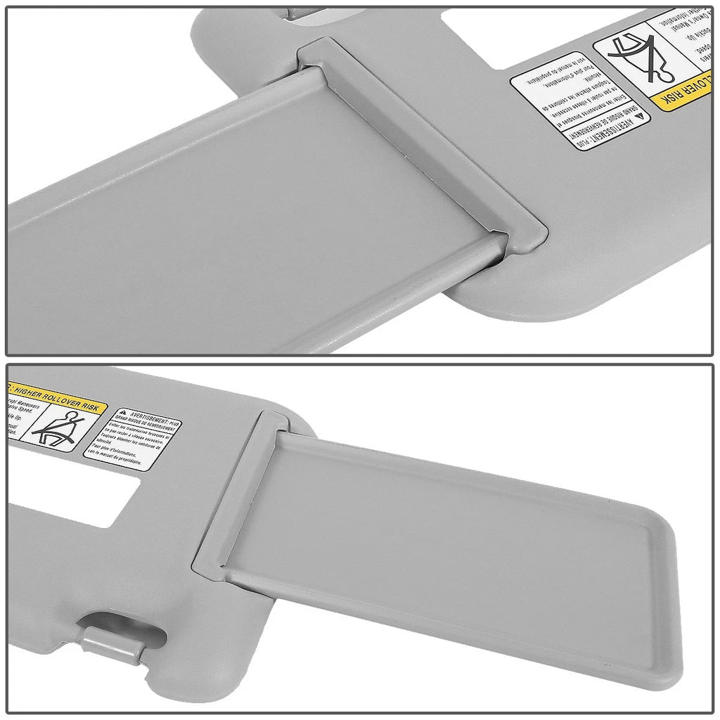 Left Driver Side Sun Visor for Toyota RAV4 (2006–2012) - Grey