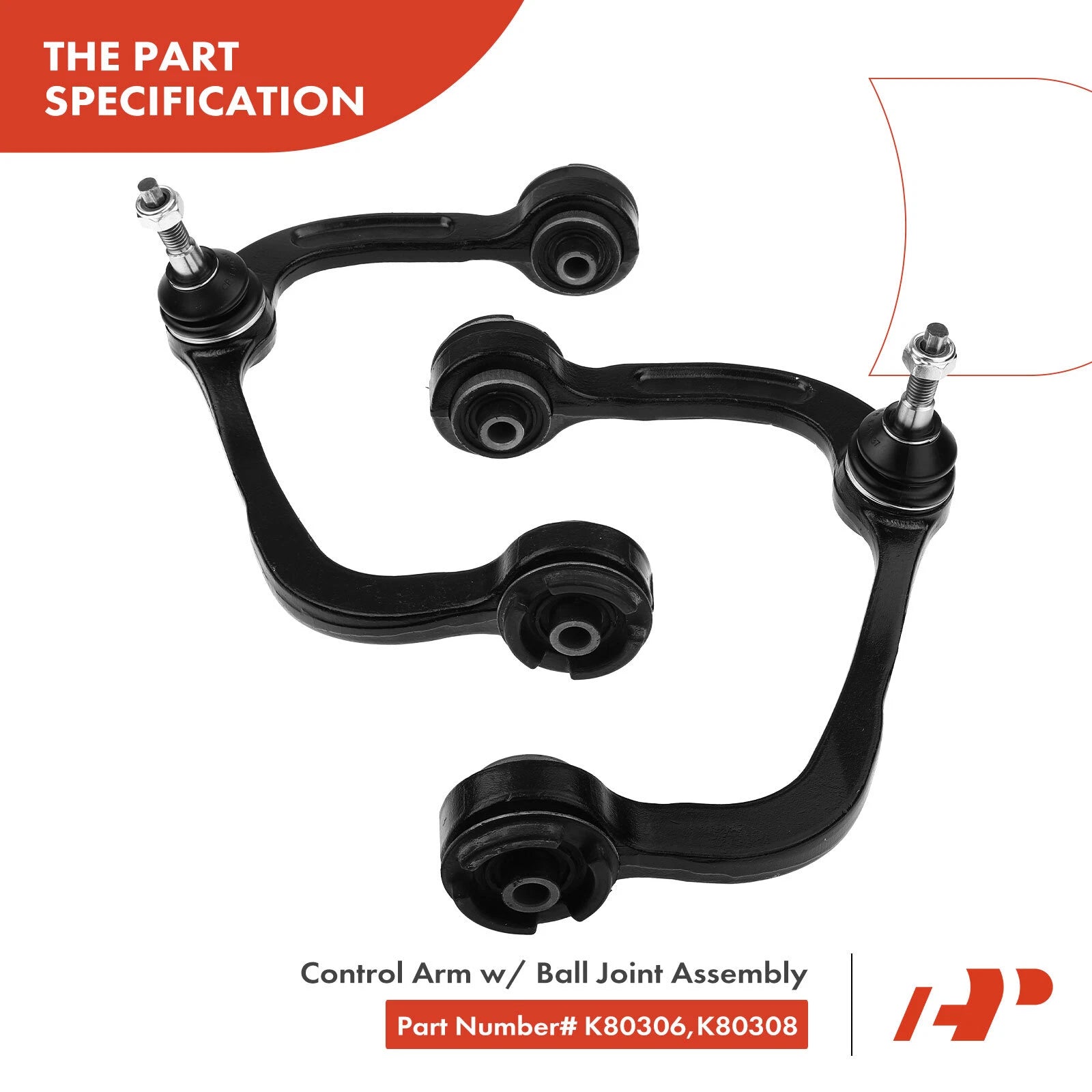 6X Front Upper Control Arm with Ball Joint for Ford F-150 (2004-2005)