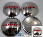 Set of 5 Stainless Hubcaps for Chevrolet 1/2 Ton Truck (1947–1953)