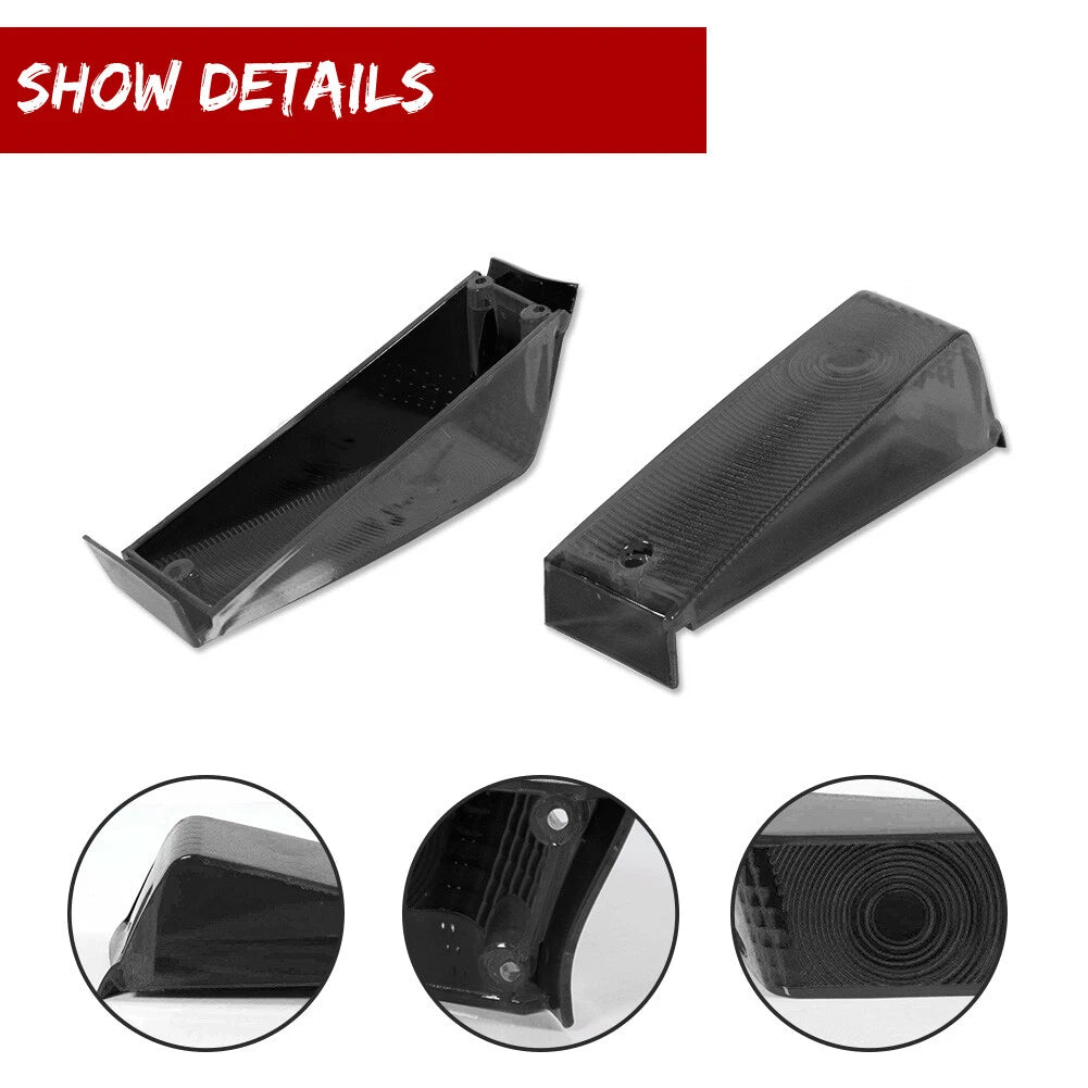 Set of 2 Smoked Black Lens Front Turn Signal Lights for Ford Pickup Truck