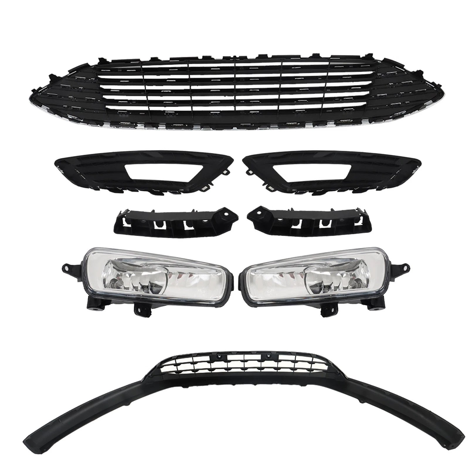Chrome Grille Set for Ford Focus (2015–2018) W/Fog Light