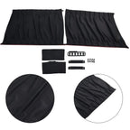 2pcs Adjustable Car Window Anti-UV Sun Shade Drape Visor Curtain Valance