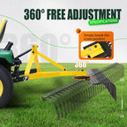 3-Point 60" Landscape Rake for Cat 1 Tractors (Fits Various Models)