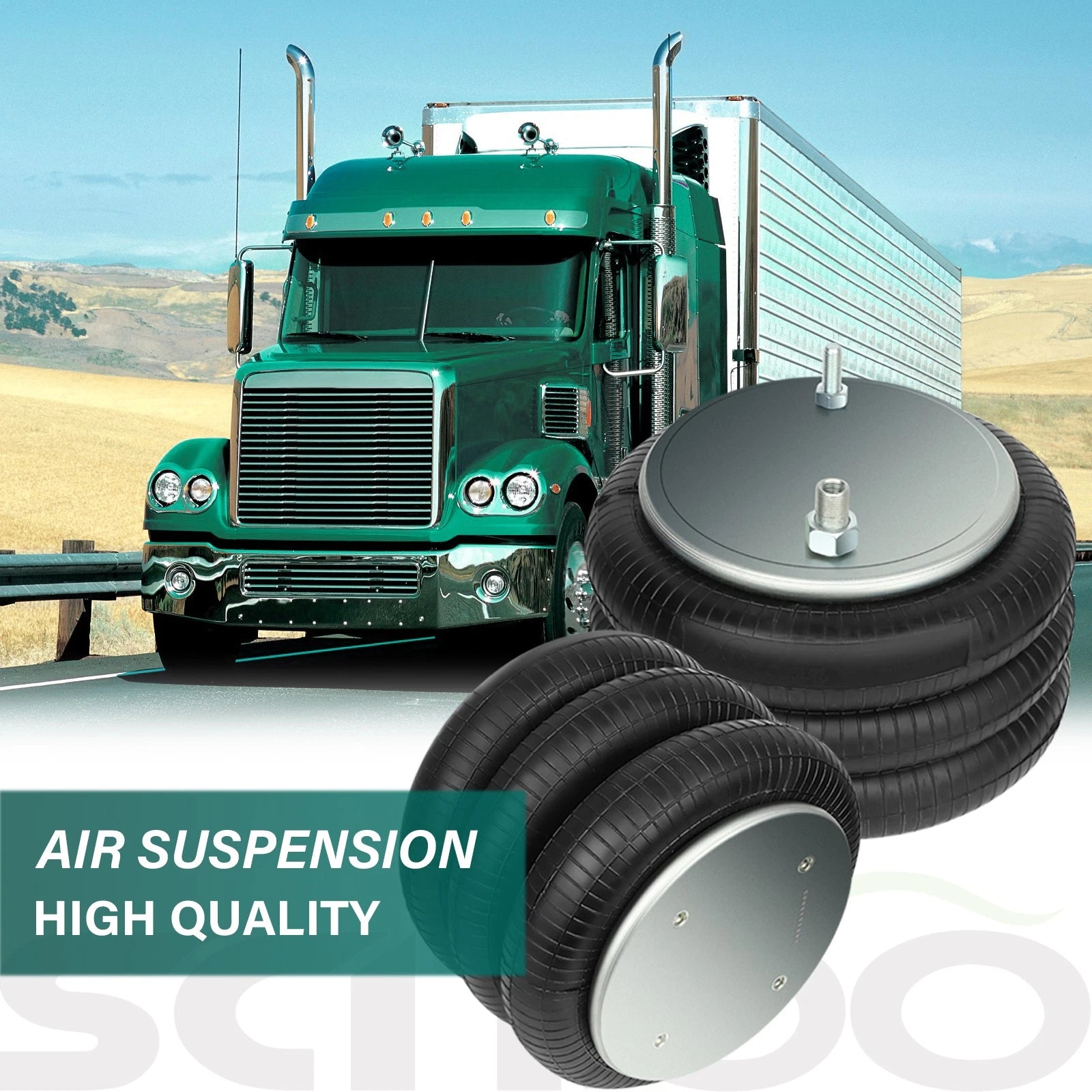 Pair Air Suspension Spring Bags W01-358-8033 for Hendrickson Goodyear (3B12-312)