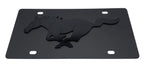3D Premium Mustang Running Pony Emblem Black License Plate for Ford (2005–2024)