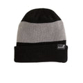 Mack Trucks Beanie Ski Hat Black Knit Cap with Grey Stripe