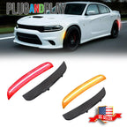 Set of 2 Smoked Lens LED Side Marker Lights for Dodge Charger (2015–2023)