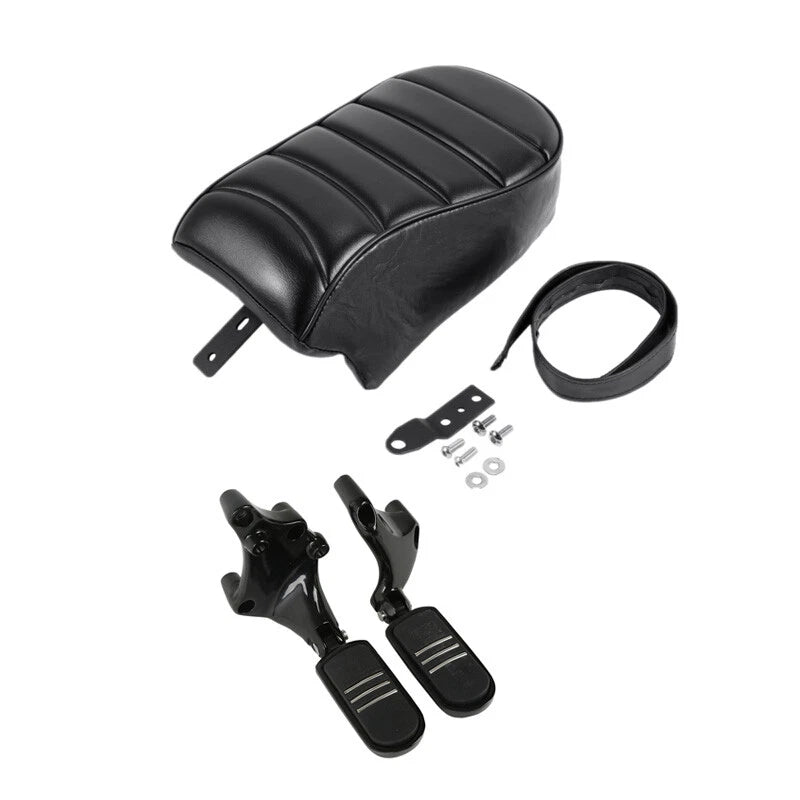 Rear Passenger Seat Pillion w/ Footpeg for Harley Sportster 883 1200 (2016–2022)