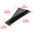 Set of 4 Universal Rear Bumper Fin Diffuser Spoiler Lip Splitter Carbon Style