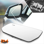 Left Side Heated Flat Mirror Glass w/ Blind Spot for Chevy Malibu (2016–2024)