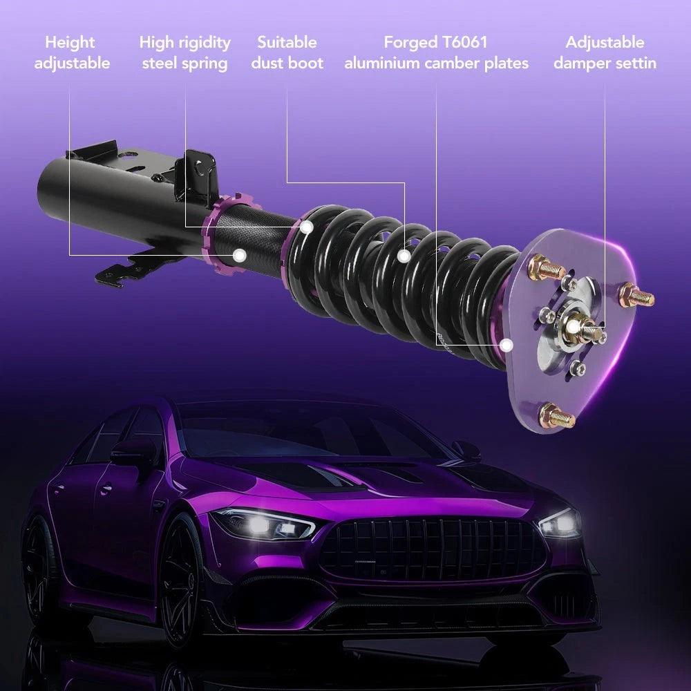 Set of 4 Adjustable Coilover Struts Shocks for Scion tC (2005–2010)