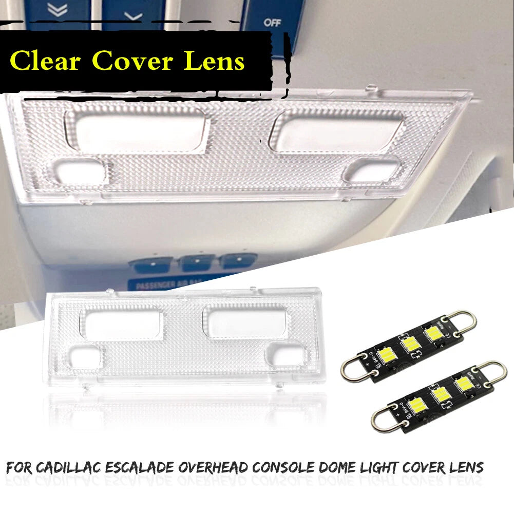 LED Overhead Console Dome Light Cover for Silverado Sierra Tahoe (2007–2014)