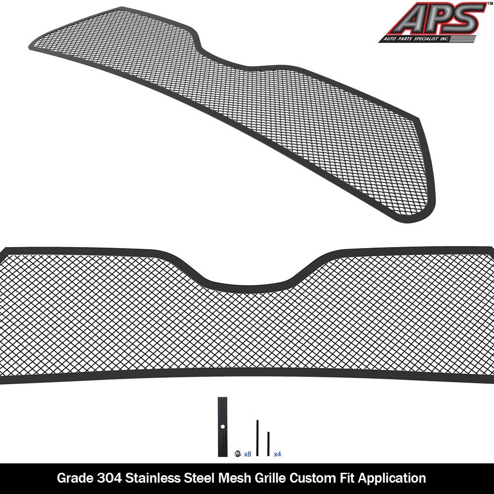 Upper Stainless Black Mesh Grille Insert for Toyota Highlander (2020-2026)