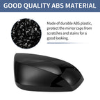 Right Side Mirror Cover Cap Replacement Gloss Black for Toyota RAV4 (2019–2023)