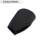 Gear Shift Knob Cover for Toyota Corolla (2009–2013) Black Blue Faux Leather