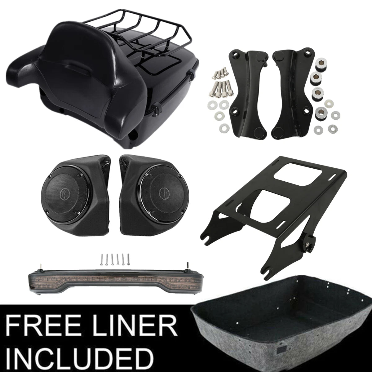 Trunk Light Speakers Rack Pad for Harley Electra Glide (2014–2025)