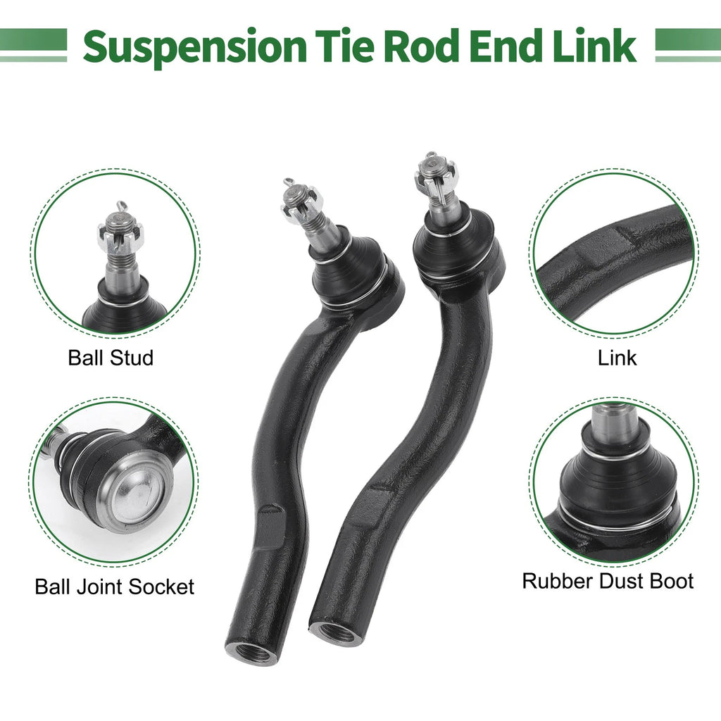 Set of 4 Front Suspension Kit Outer Tie Rod Ends Lower Ball Joint for Toyota Solara (1999–2003)