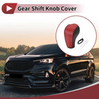 1 Pc Gear Shift Knob Cover for Ford Edge (2011–2014) Red Faux Leather