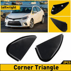 2Pcs Side Mirror Triangle Corner Molding Fender Trim for Toyota Corolla (2014–2016)