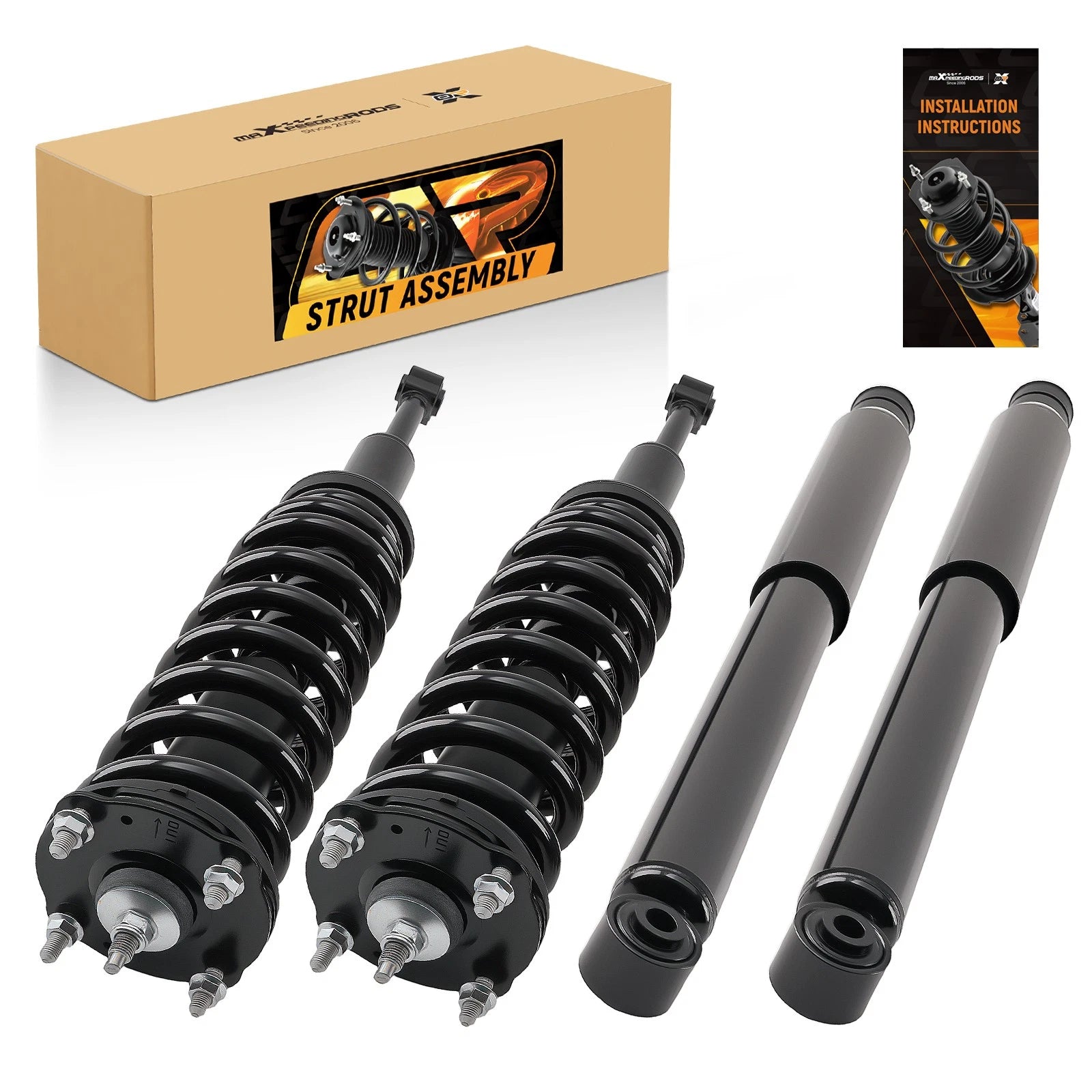 Set of 4 Front Struts Rear Shock Absorbers for Toyota Tundra (2007–2021)
