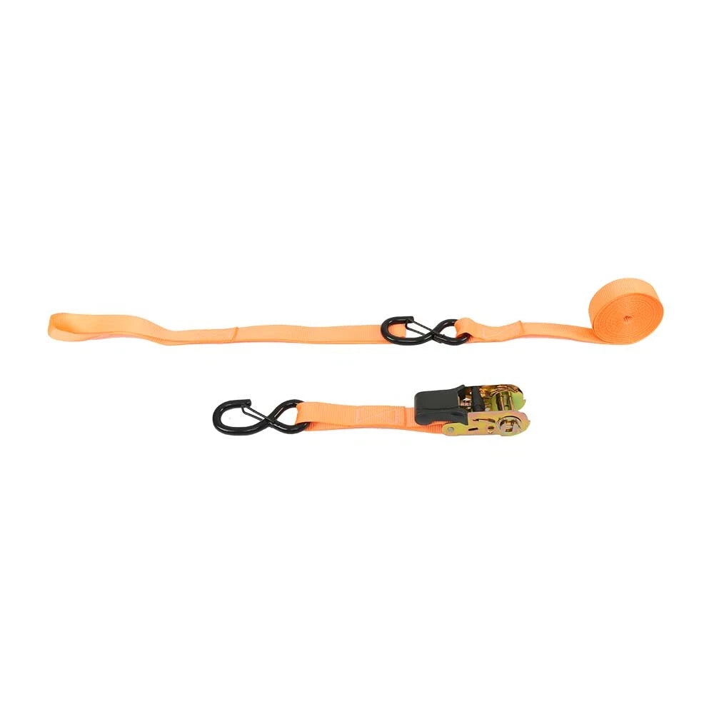 Set of 4 Ratchet Straps for Tie Downs (15 Ft, 2200 lb Break Strength)