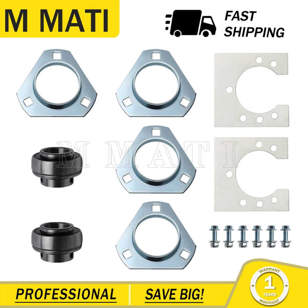 1" Live Axle Bearing Kit for Go-Kart (3-Hole)