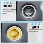 Engine Start Stop Button Cover Trim Kit for Dodge Charger Challenger (2015–2023) Gold Tone